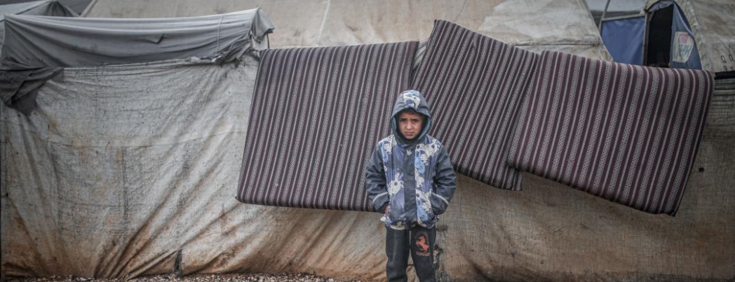 Çadırlarda yaşayan Suriyeli mazlumların kışla çetin sınavı sürüyor