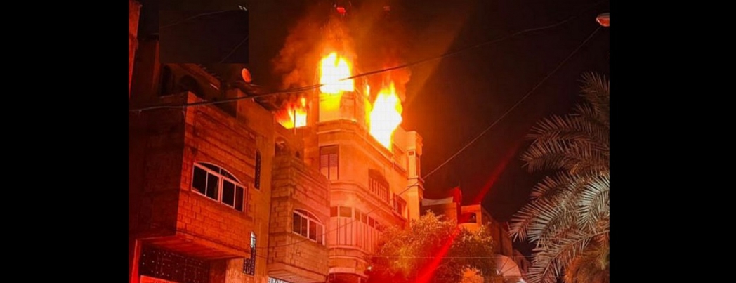 Gazze'de yangın faciası: 21 maktul