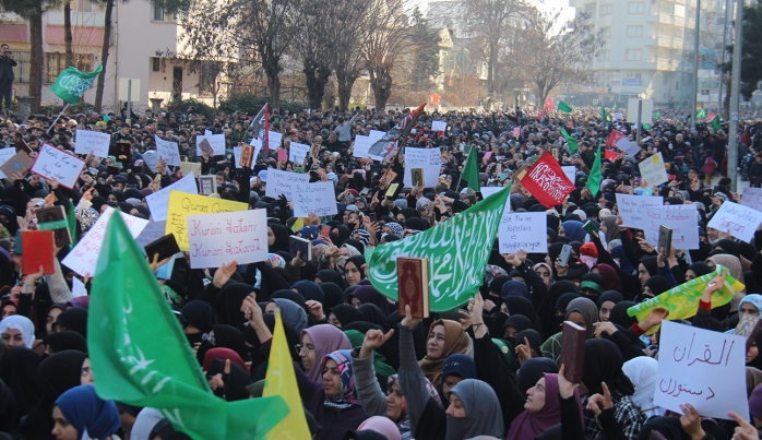 sve'in Kur'an'a ynelik alaka saldrsna Batman halkndan tepki