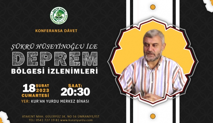 Kur'an Yurdu'nda Konferansa Davet!