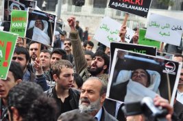 Baas zulm stanbul'da protesto edildi