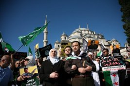 Suriye ehidi muhacirler Fatihte yad edildi